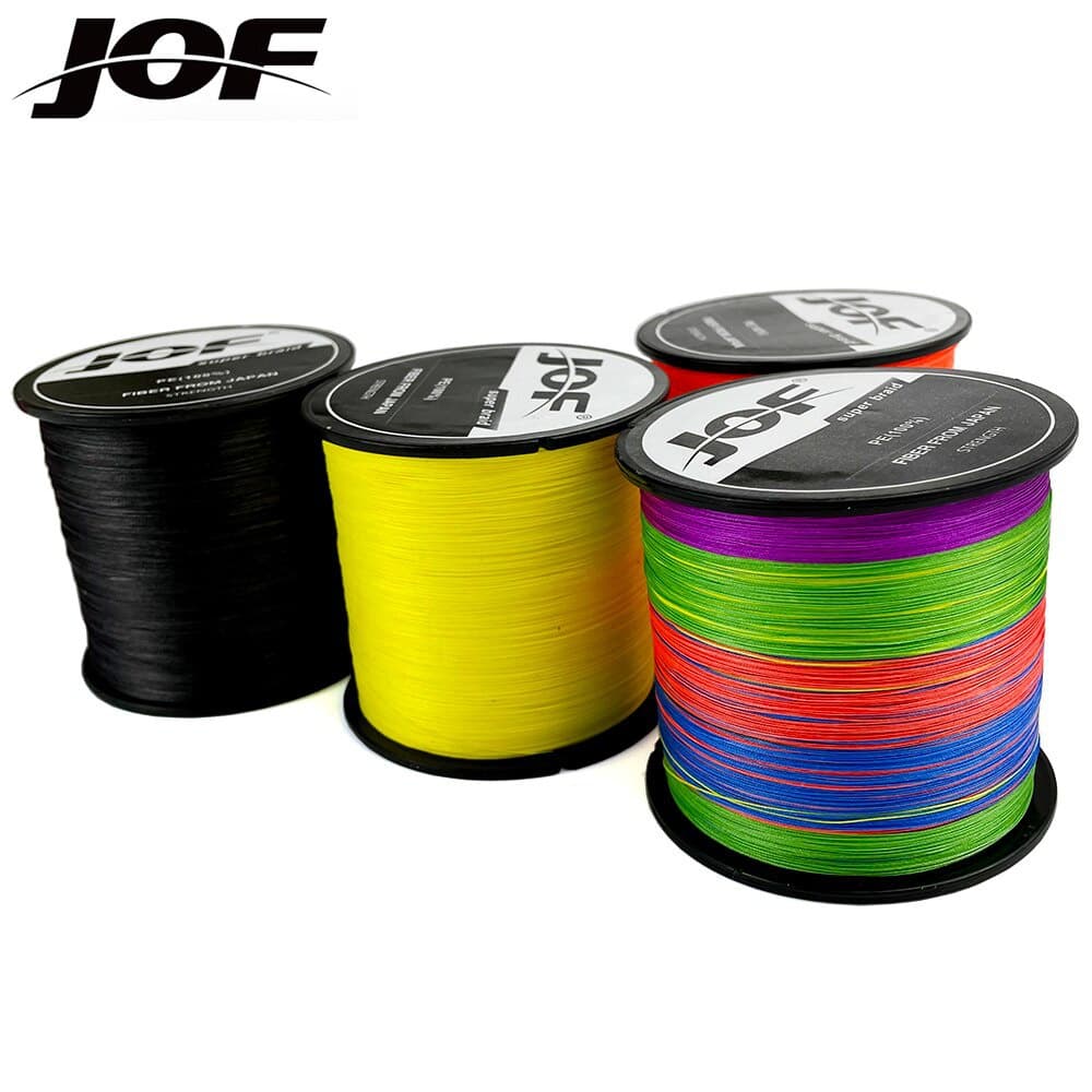 Jof pesca corda vara de pesca 300m 500m 1000m 10lb-120lb PE Multifilamento 4 fios Braid Line pesca oceânica super forte