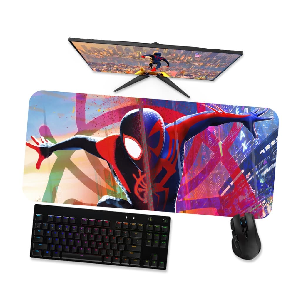 Mouse Pad Gamer GrandeMiles Morales Aranhaverso 10 90x40 80x40 60x40 70x30 45x40