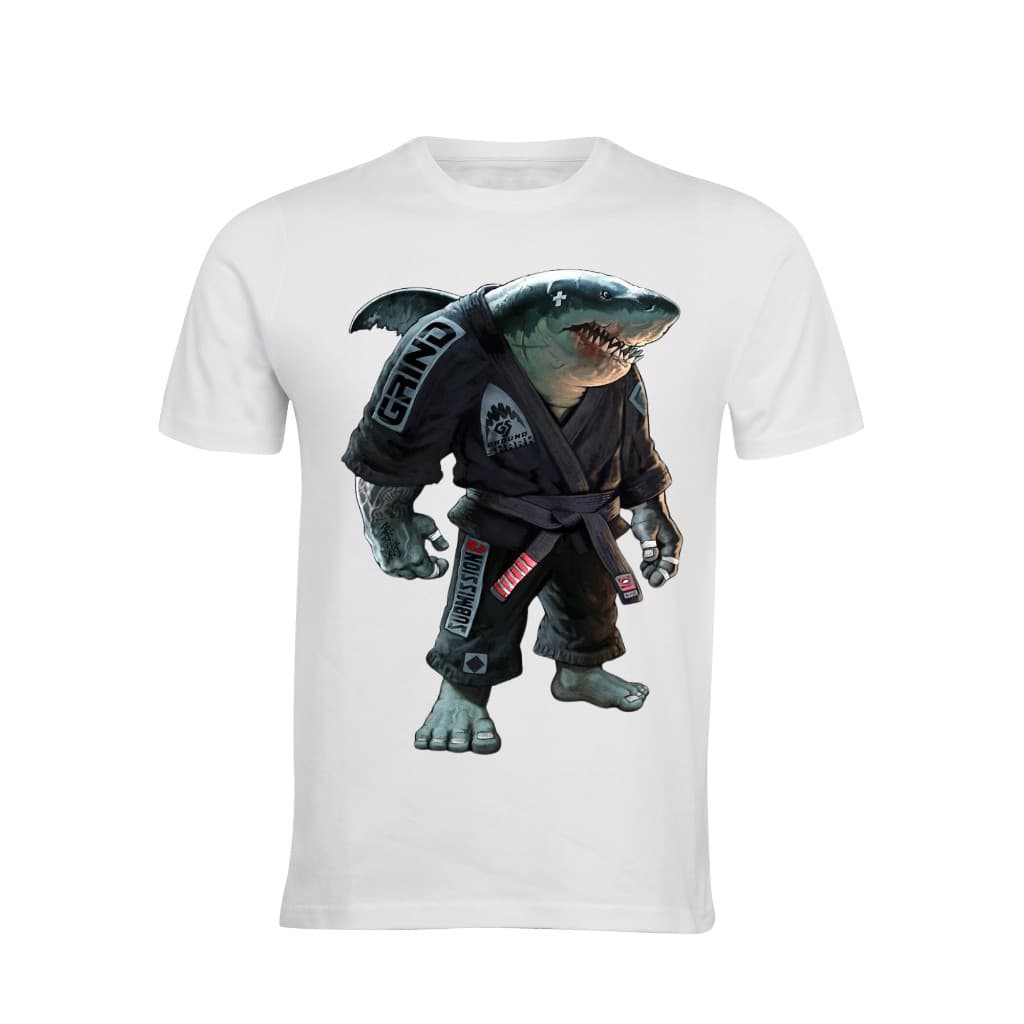 Camiseta Jiu Jitsu - Tubarão Judô De Kimono - Luta Artes Marciais