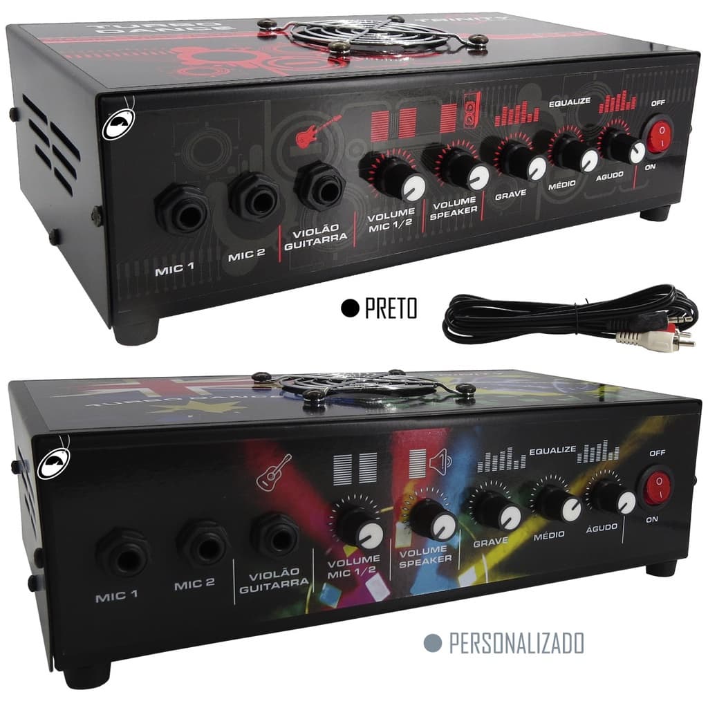Amplificador de Mesa Trinity Turbo Dance 5.1 300W RMS 2 Canais - Ideal Para Som de Igrejas Lojas Casa