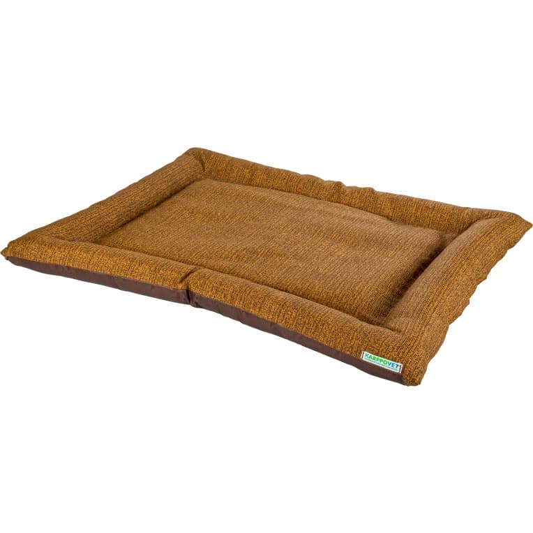 Cama caminha colchonete conforto luxo com zipper, cor marrom