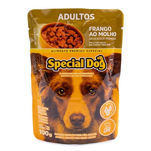 Ração Special Dog Sachê Adulto Frango 100g