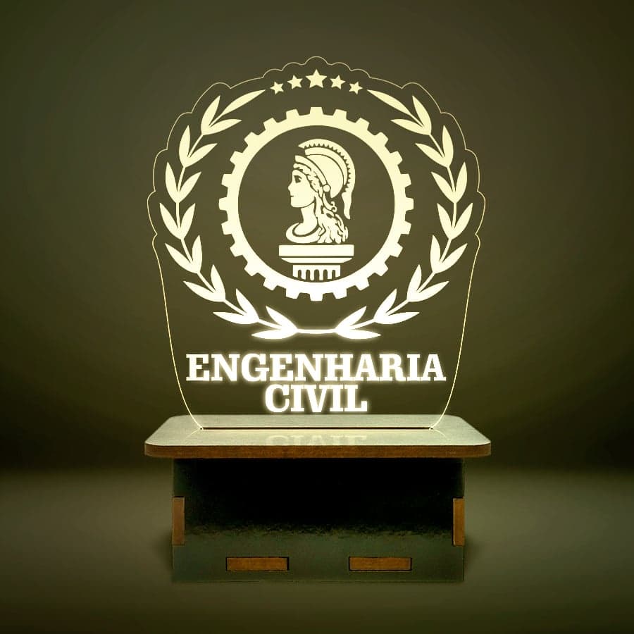 Mini Luminária Cursos - Engenharia Civil