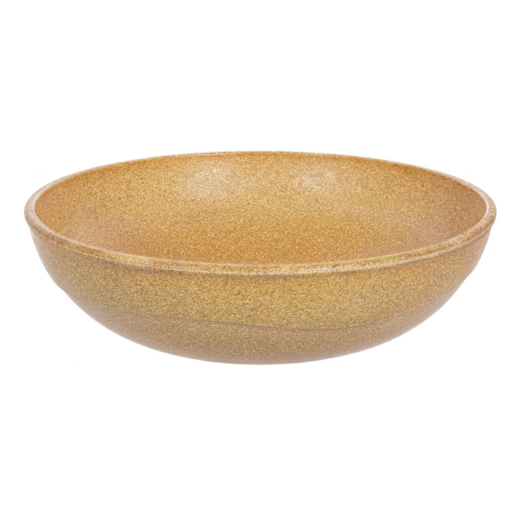 Saladeira redonda 25cm Tigela 2,4 Litros Marrom Claro