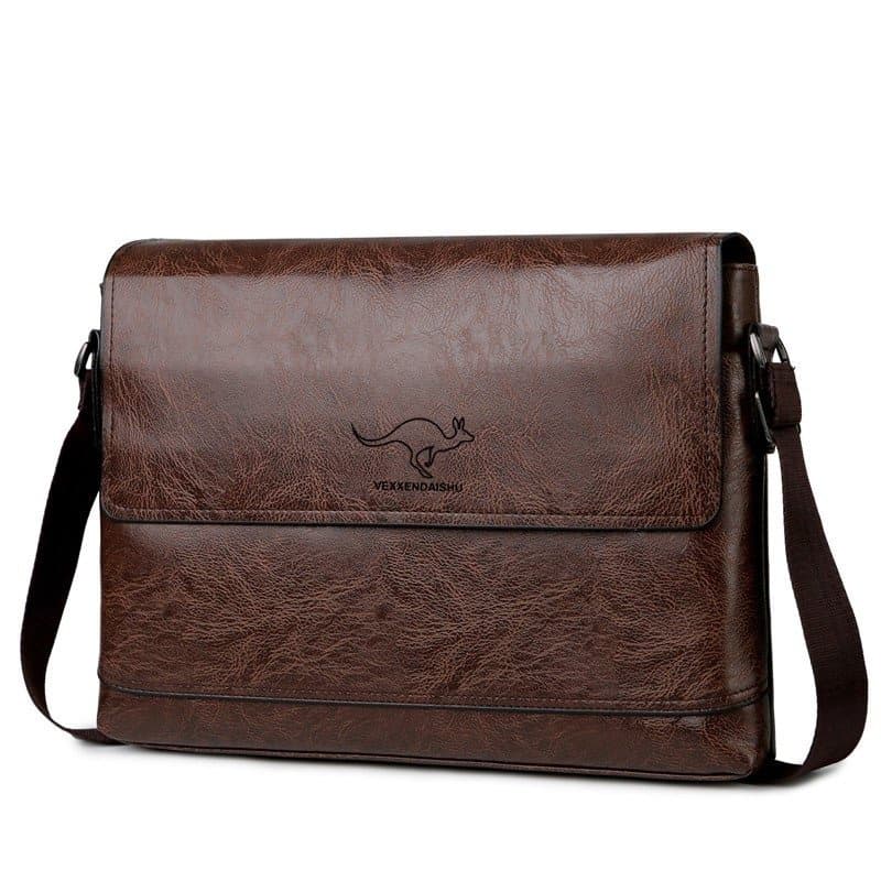 Bolsa Tiracolo Masculina De Couro Corssbody