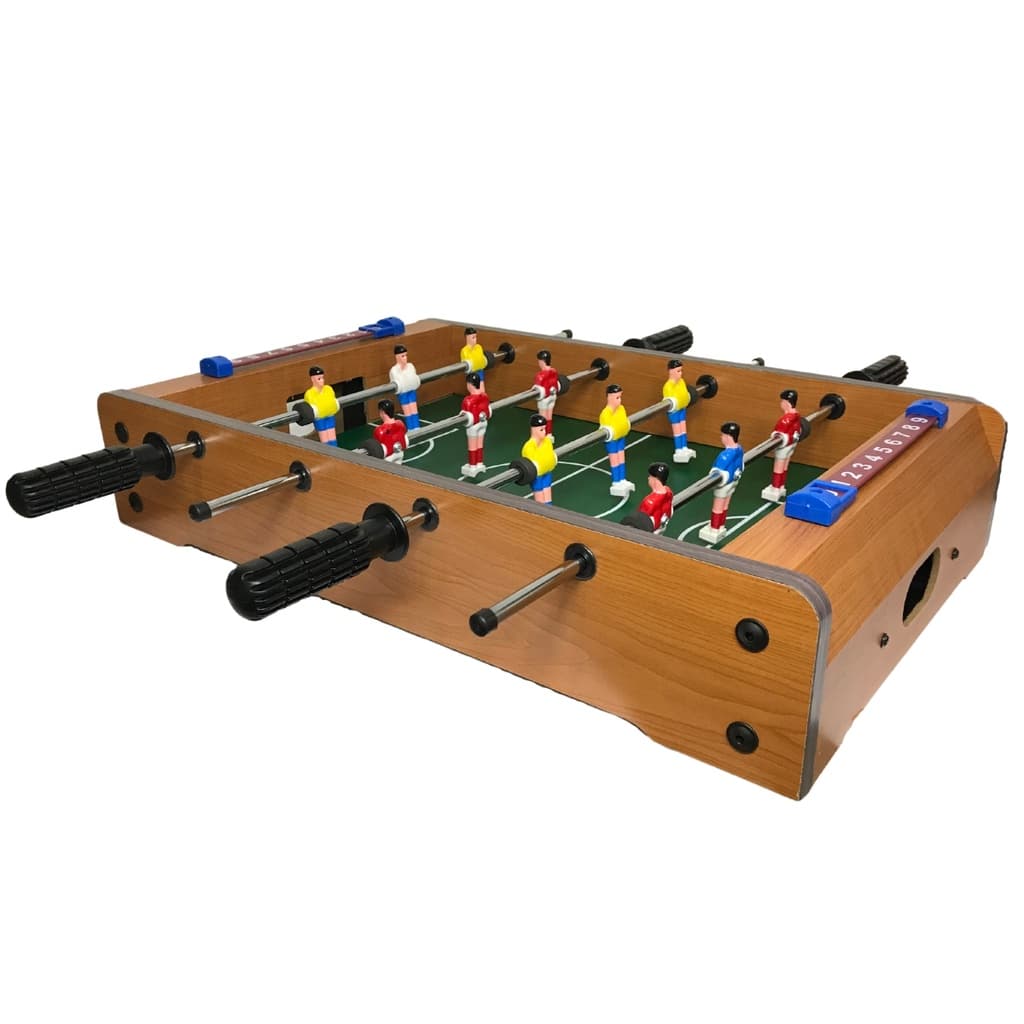 Futebol Mesa De Pebolim Totó Com Bolas Madeira Jogo Mini Infantil Super Placar Bola