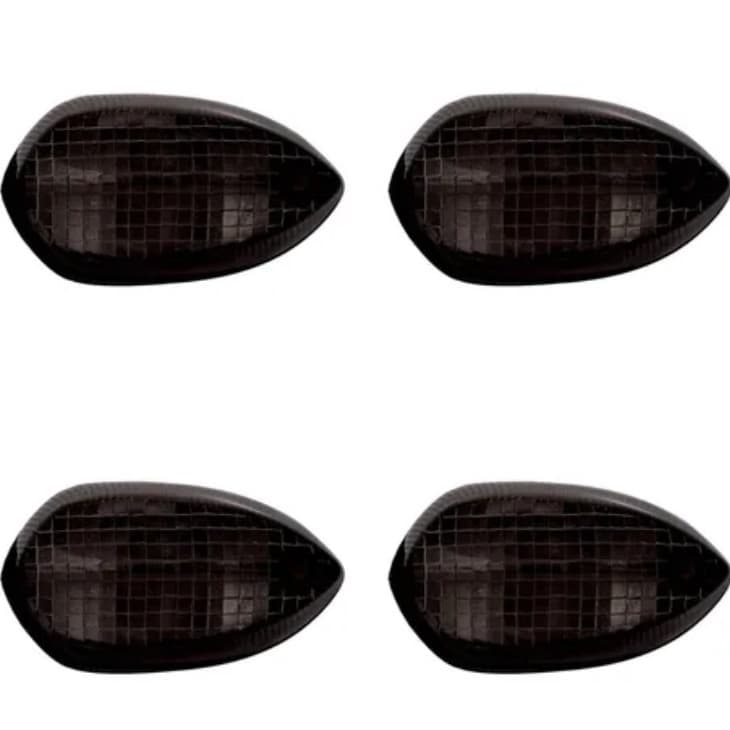 Kit com 4 Lentes de Pisca Yamaha Ybr Factor 125 Lander 2009 a 2011 Dianteira Fazer 250 2011 Dianteira e TraseiraFumê - 6239