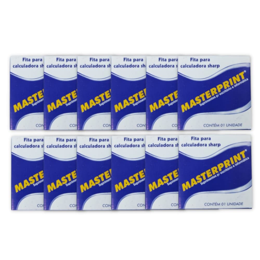 FITA P/ CALCULADORA SHARP KIT 12UN - MASTERPRINT