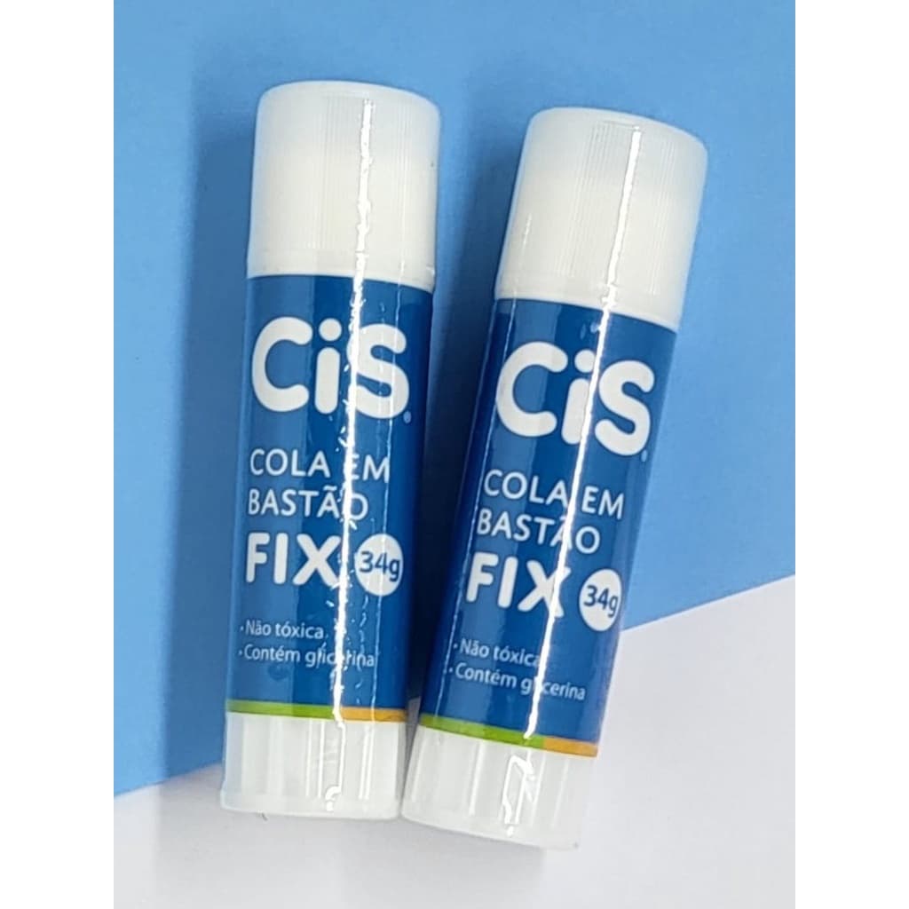 02 Colas em bastão grande 34 gr cola em bastão 02 unidades material escolar papelaria volta as aulas