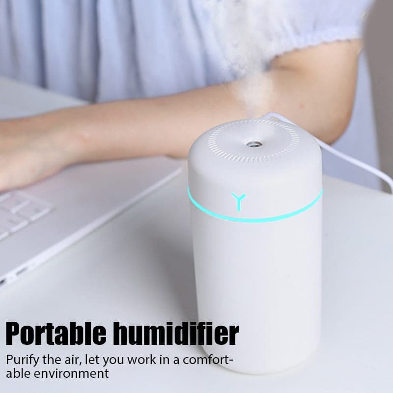 Umidificador De Ar Ultrassônico Escritório ​Aromatizador Usb Egg Portátil Led De Ambiente Climatizador Grande Capacidad