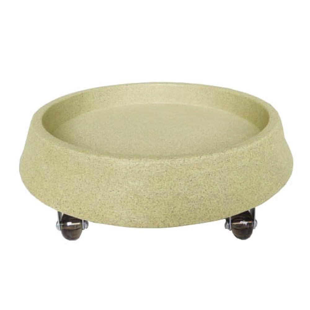 Suporte Prato Vaso Com Rodízios Silicone 40X5 Redondo