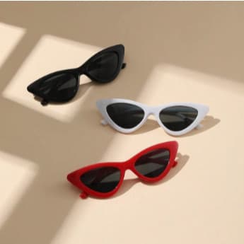 Óculos de Sol Gatinho Feminino Vintage Retrô Blogueira Fantasia Festa
