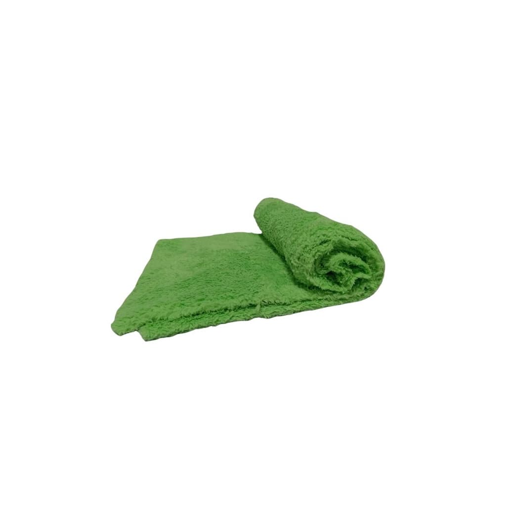 Toalha Microfibra Verde 40X40 500 GSM Corte Laser - JS