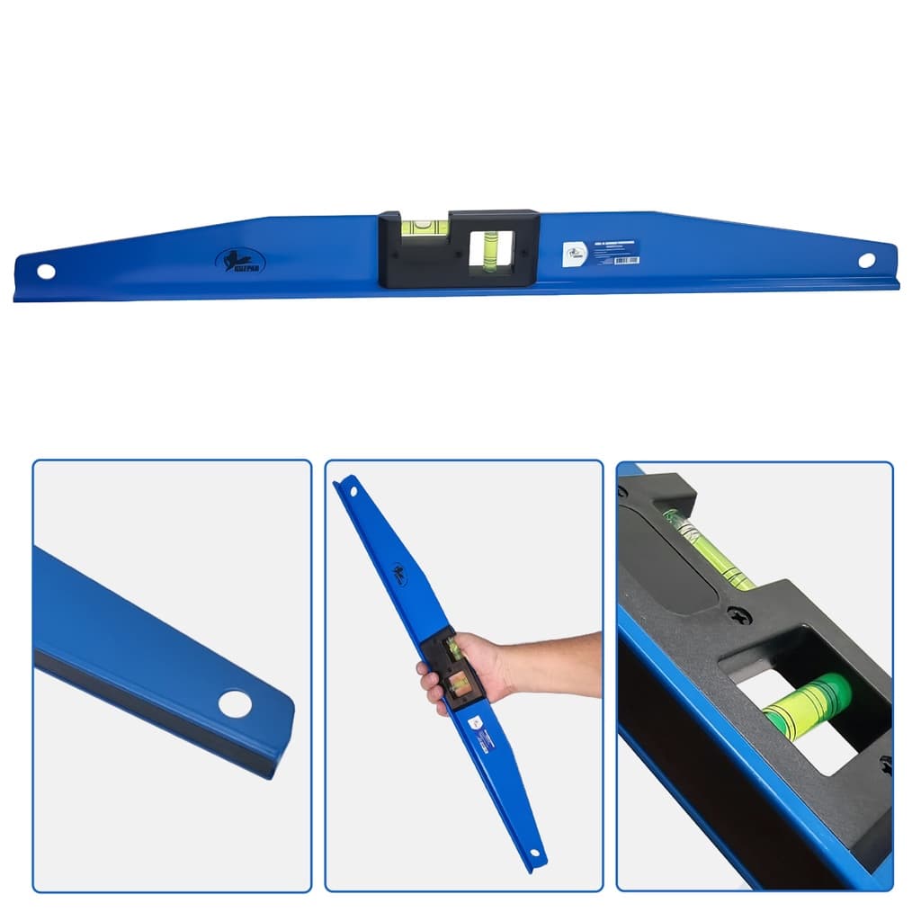 Nível Trapezoidal 60cm 2 Bolhas Base Magnética Profissional