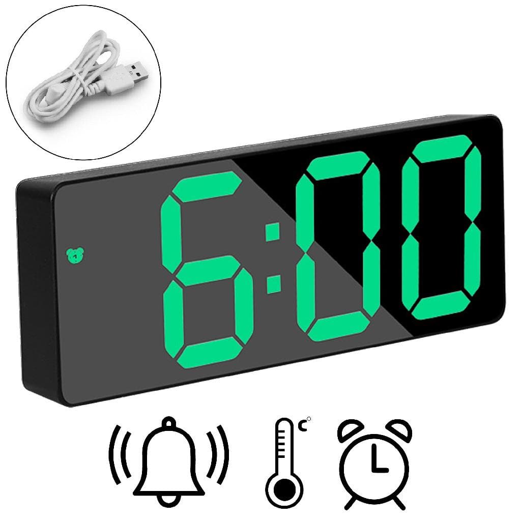 Relógio De Led Digital Mesa Com Despertador Alarme Com USB Top