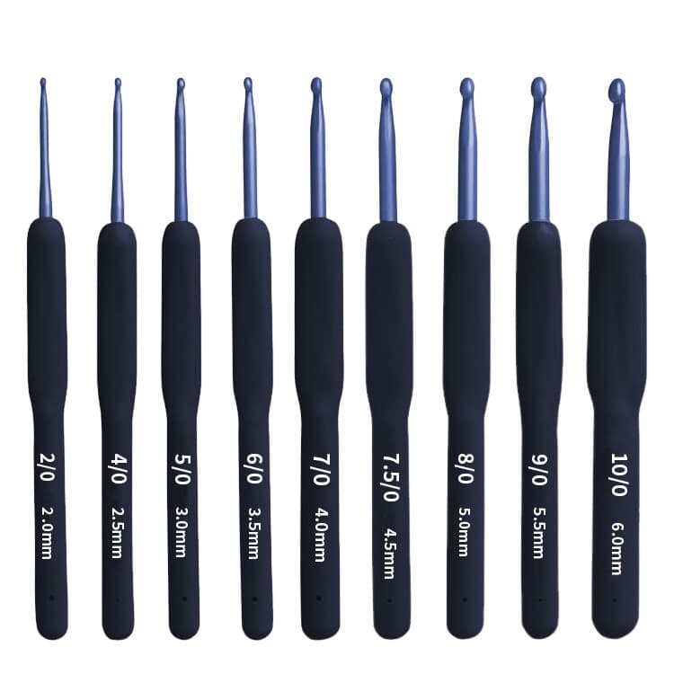Agulha De Gancho Azul Novo Produto Conjunto De 2.0mm/2.5mm/3.0mm/3.5mm/4.0mm/4.5mm/5.0mm/5.5mm/6.0mm