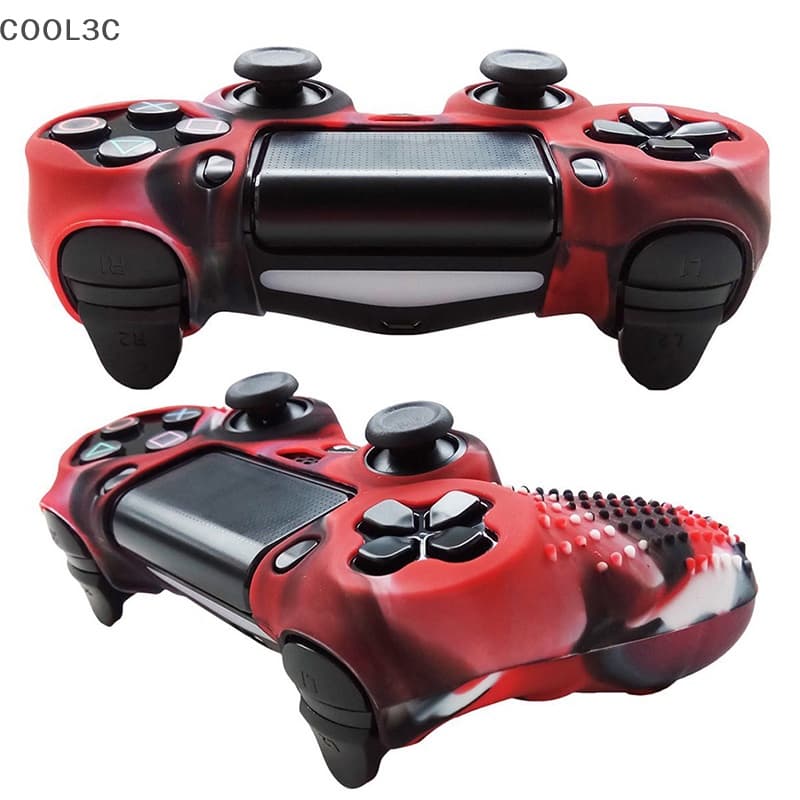 COOL3C Camuflagem Silicone Borracha Skin Grip Cover Case Para 4 Controladores Quente