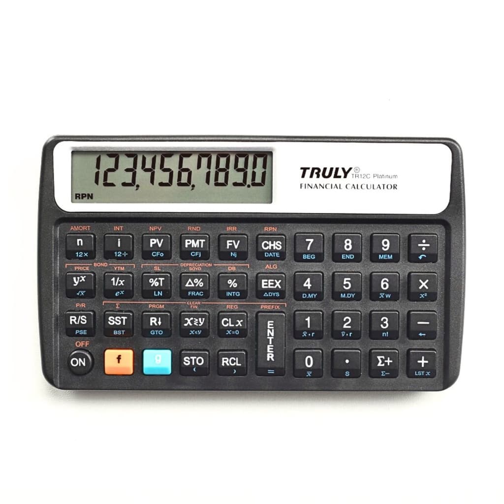 Calculadora Financeira Truly TR12C Platinum +120 Funções RPN