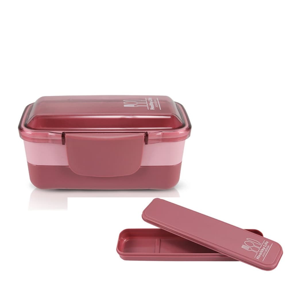 Pote Marmita de 2 Andares 950ml e Porta Talherer