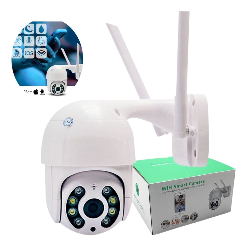 Câmera De Segurança wi-fi externa À Prova D'água full hd yoosee ou icsee gira 360 speed dome - Bivolt
