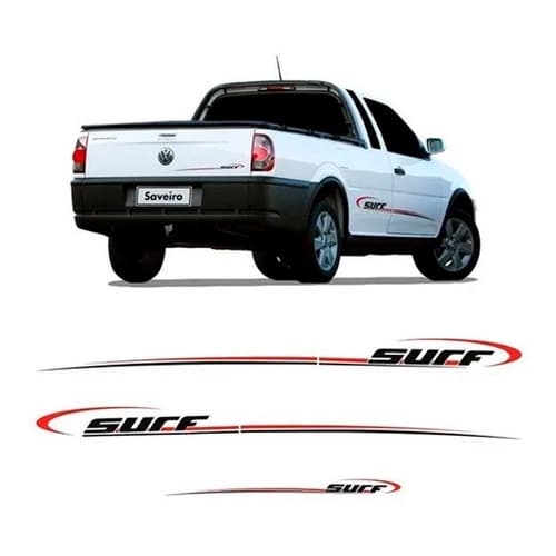 Adesivo Faixa Volkswagen Saveiro Parati Surf 2008 Em Diante