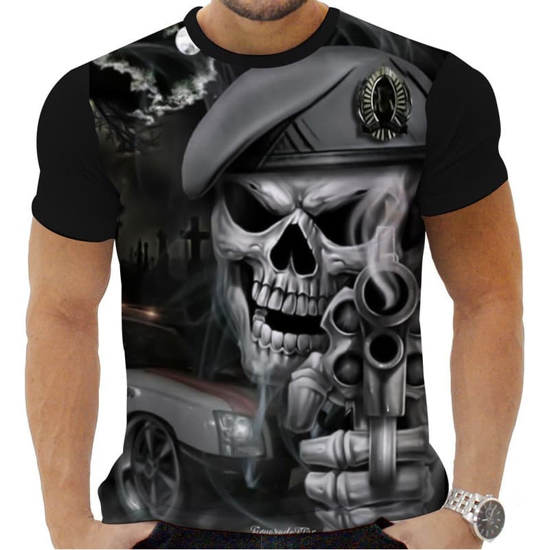 Camiseta Camisa Policia Rota Milita Civil Choque Bombeiro 33