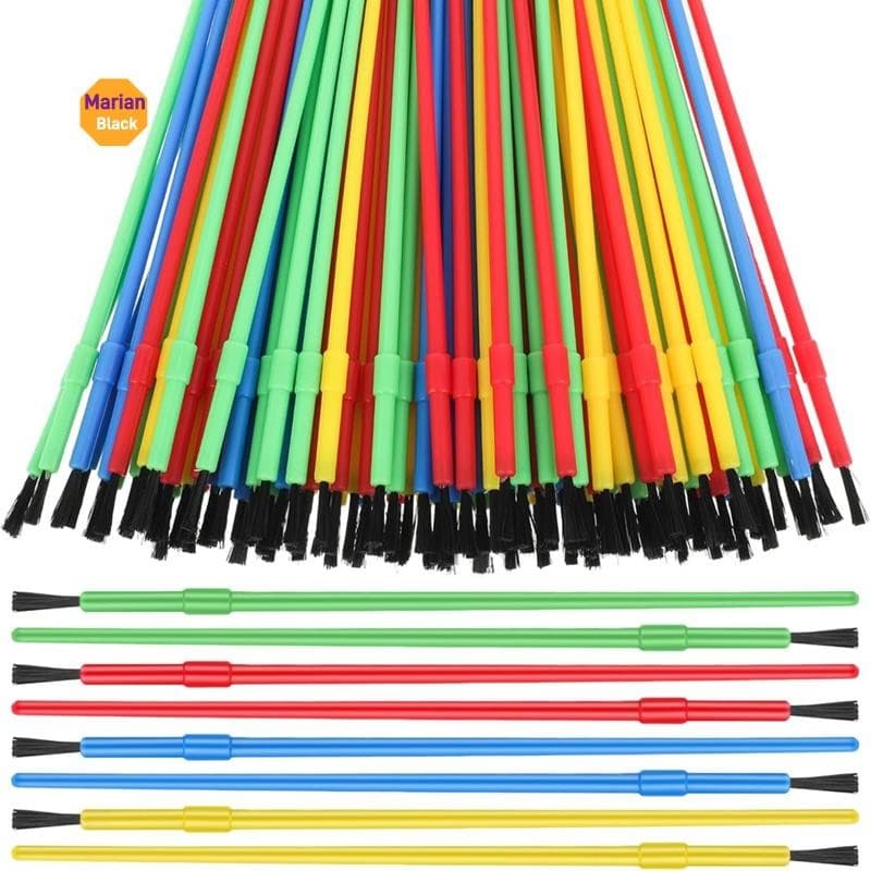 100 Peças Pincel De Pintura Em Massa Conjunto De Pincéis De Plástico A Óleo Aquarela Suprimentos De Sala De Aula Para Ar