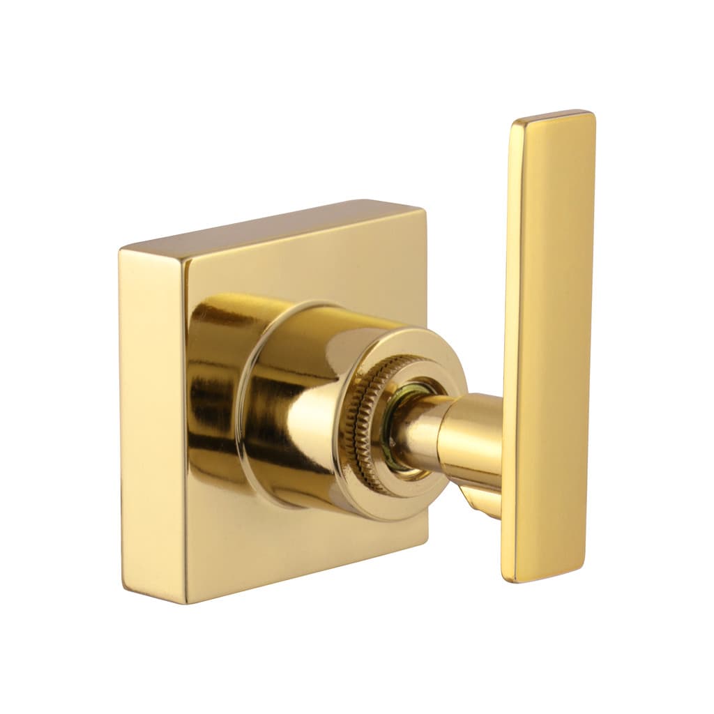 Acabamento Para Registro Chuveiro Banheiro Quadrado Alavanca Dourado Brilhante Padrão Deca Metal 1/2" - 3/4" ou 1"