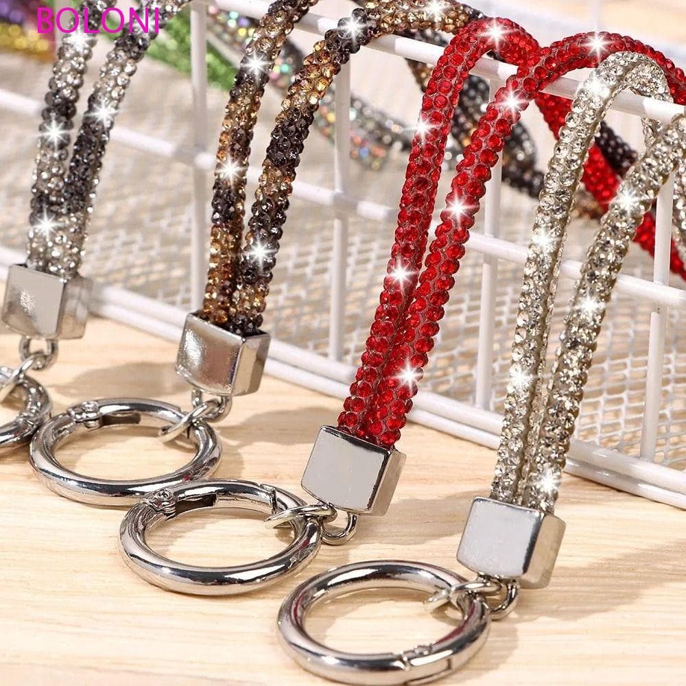 Cordão De Telefone Com Strass BOLONI , Diamante Brilhante De , Alça De Pescoço De Cristal Brilho