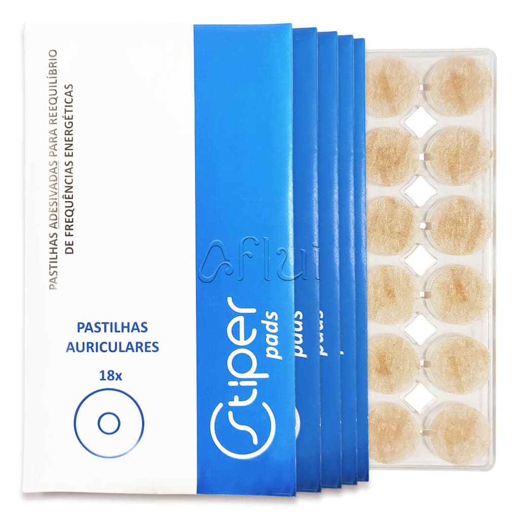 Stiper Pads Auricular 90 Pastilhas de Silício com Micropore Stiperterapia