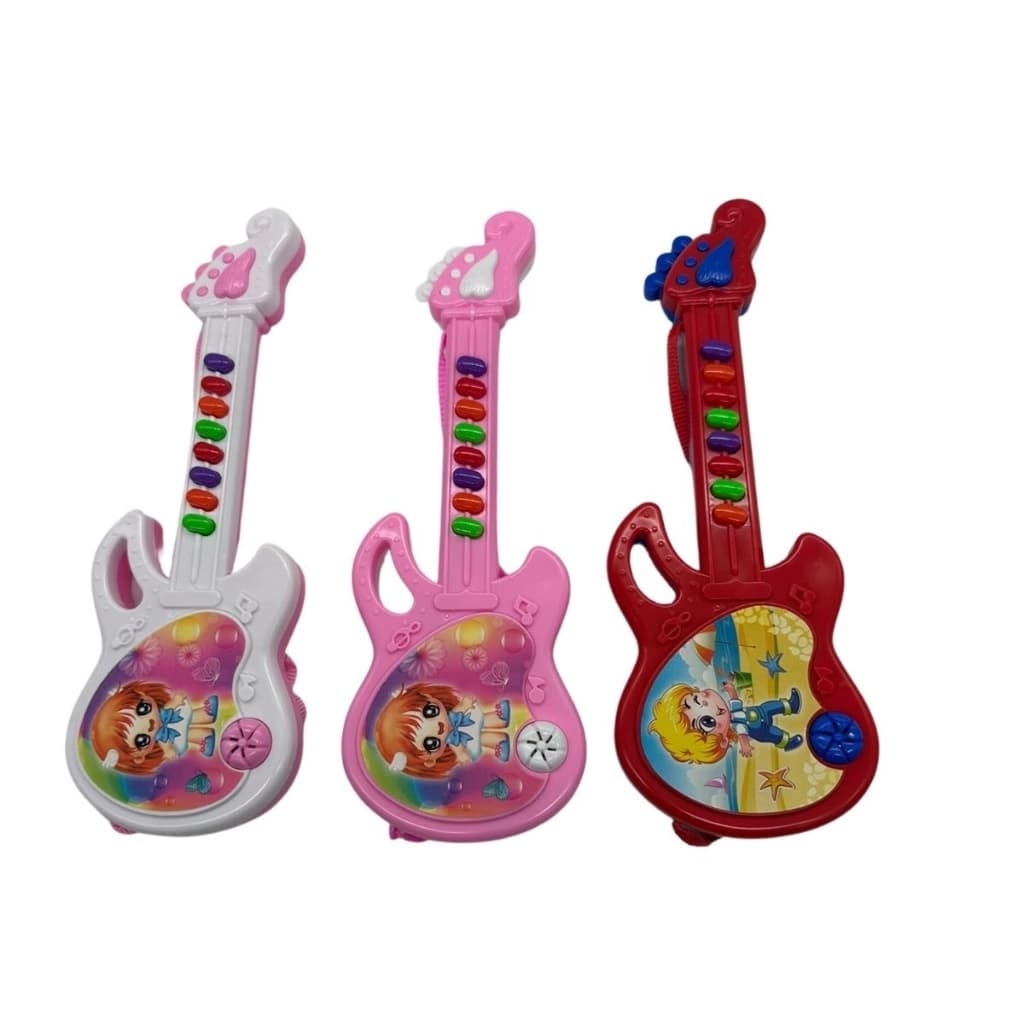 Brinquedo guitarra infantil elétrica e musical