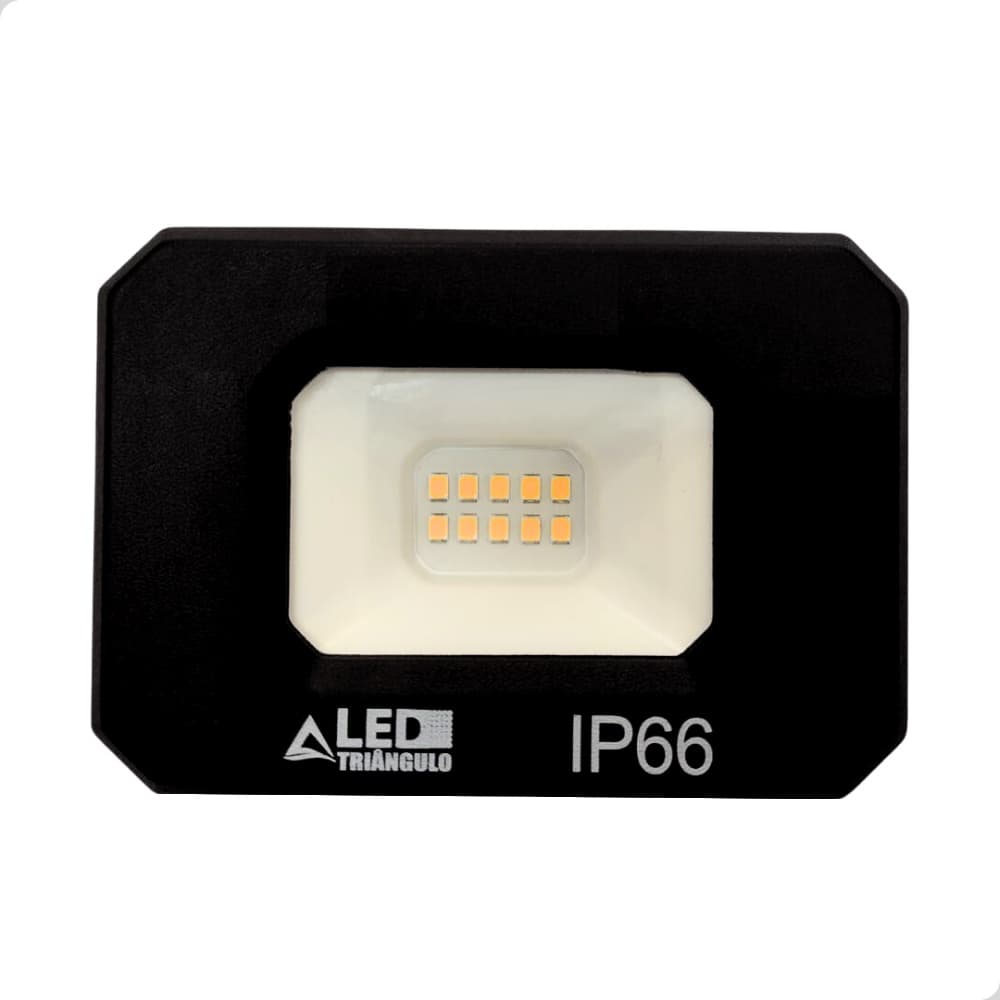 Refletor Led Holofote 30W Amarelo 3000k Prova D'agua Bivolt