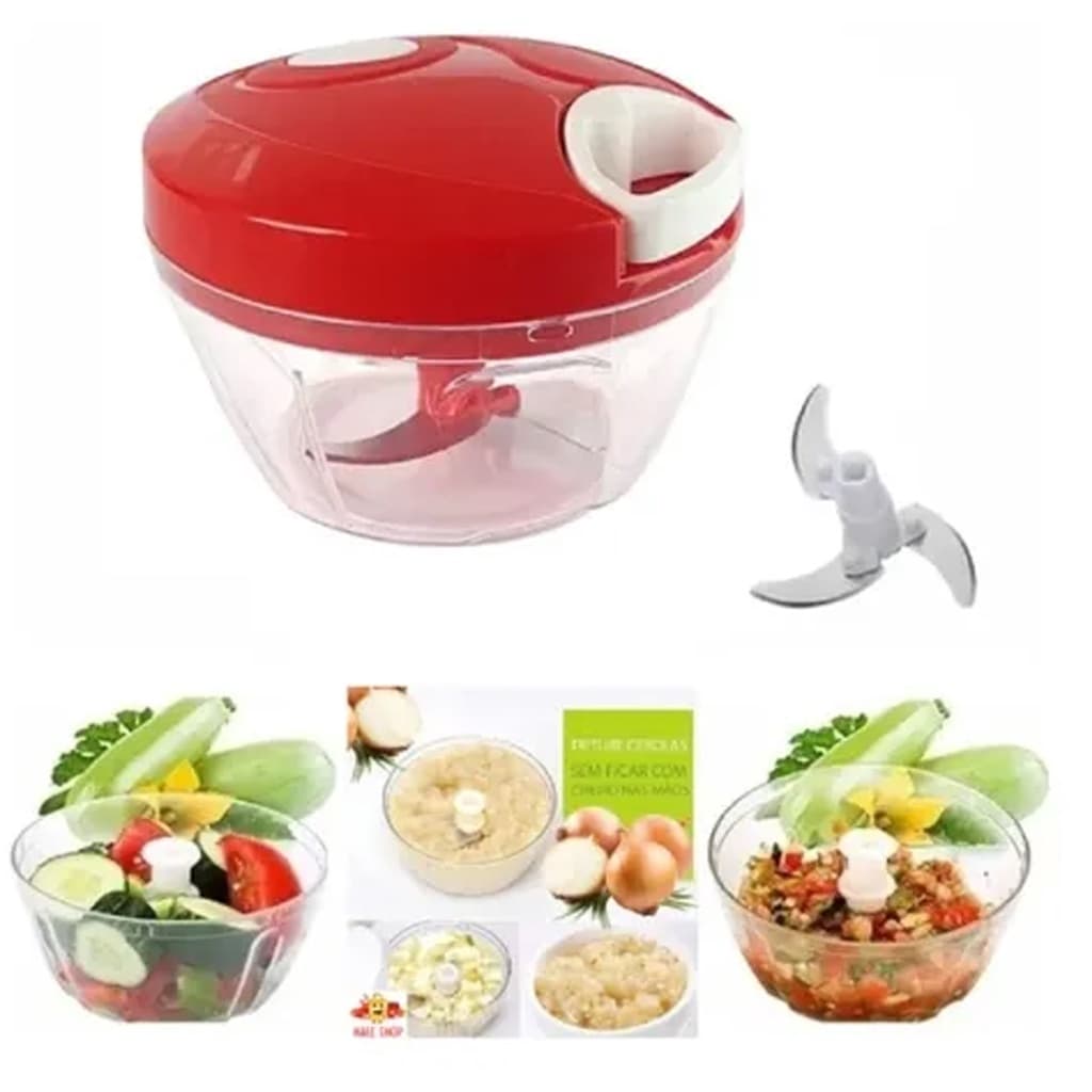 Mini Processador de Alimentos Manual 400ml