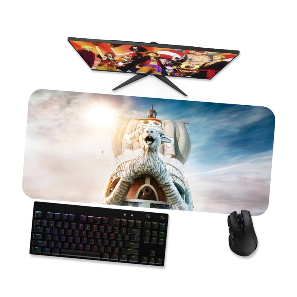 Mouse Pad Gamer Grande  One Piece Going Merry 2  90x40 80x40 60x40 70x30 45x40