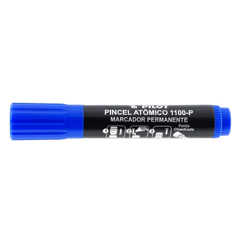 Marcador pincel atômico Pilot azul 1100-P