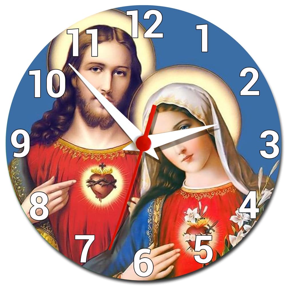 Relógio de Parede Maria de Nazaré Mãe de Jesus Decoração