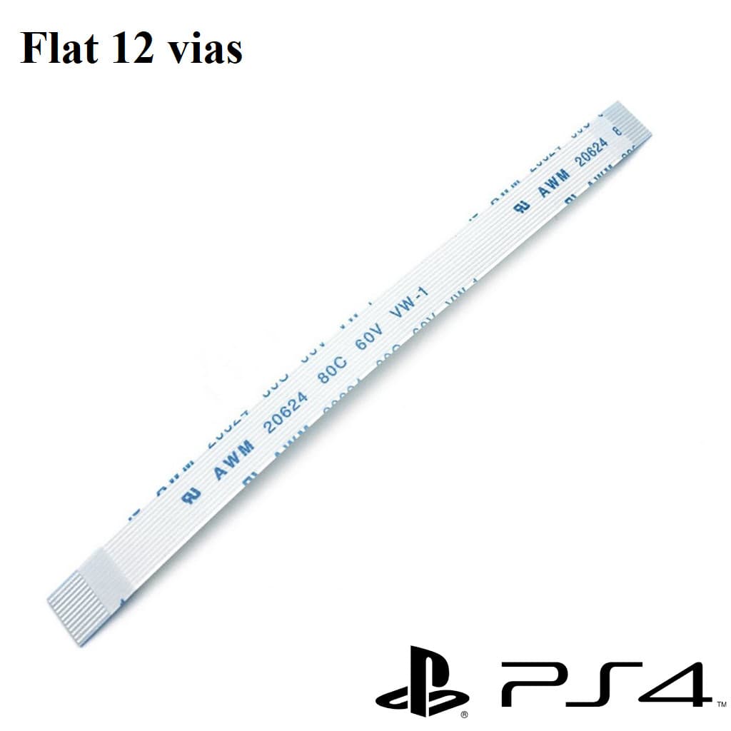 Cabos Flat 12 Vias para  Controle Ps4 Jds/Jdm 011,030,040,050 e 055