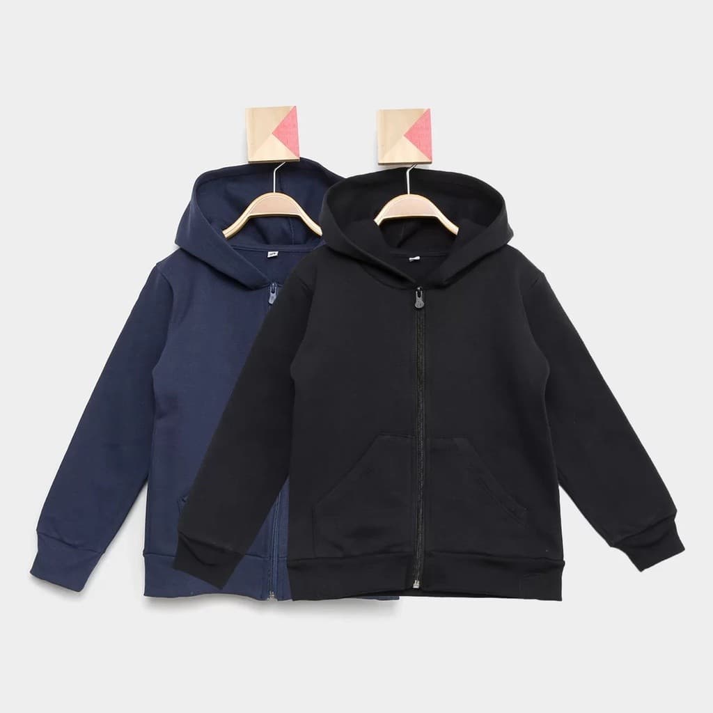 Blusa de moletom com Ziper e capuz Tamanho infantil  Flanelado Escolar tamanho 4 ao 12