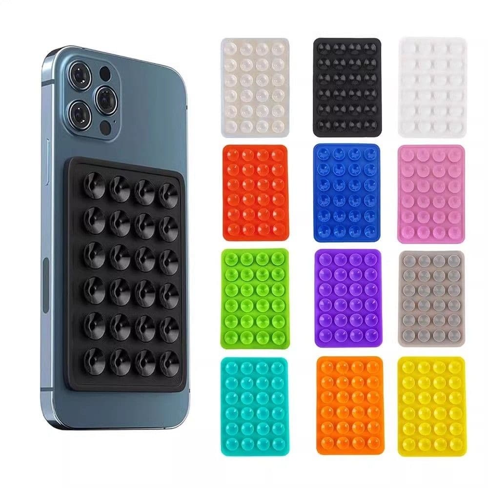 Suporte De Silicone Com Ventosa Para Capinha Celular Autoadesiva 3M Autocolante e Aderente