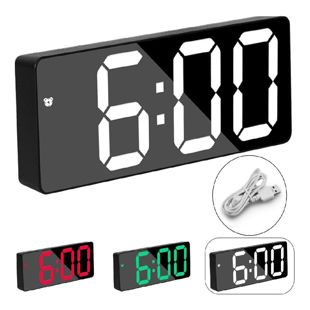 Relógio Led Digital Mesa Despertador Alarme Temperatura Linha Premium