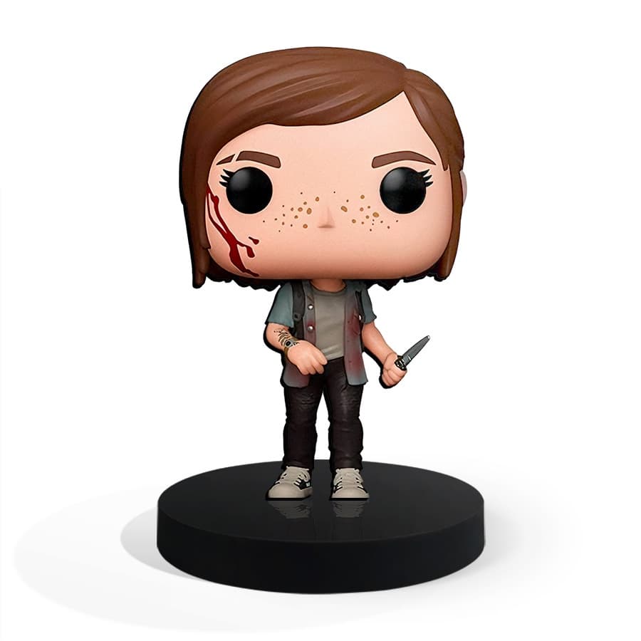 Totem Pequeno Boneco Funko Ellie The Last of Us 7cm + Base