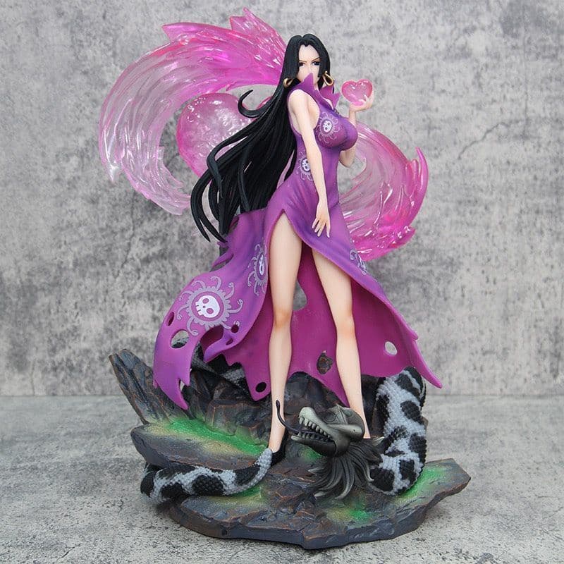 Figura de uma peça Shichibukai Phantom Imperatriz Boya Hancock Estátua luminosa Ornamentos de modelo de cena