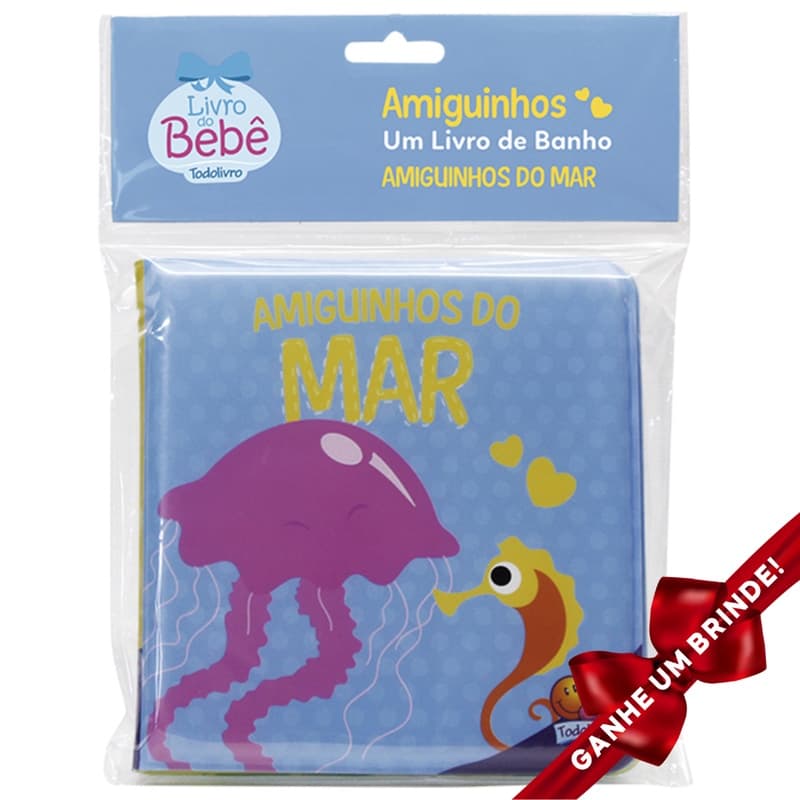 Livro Amiguinhos - Um Livro de Banho: Amiguinhos do Mar Todolivro Crianças Filhos Infantil