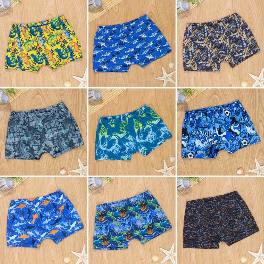 Sunga Boxer Infantil para Praia com Proteção UV50+ 4 ao 10