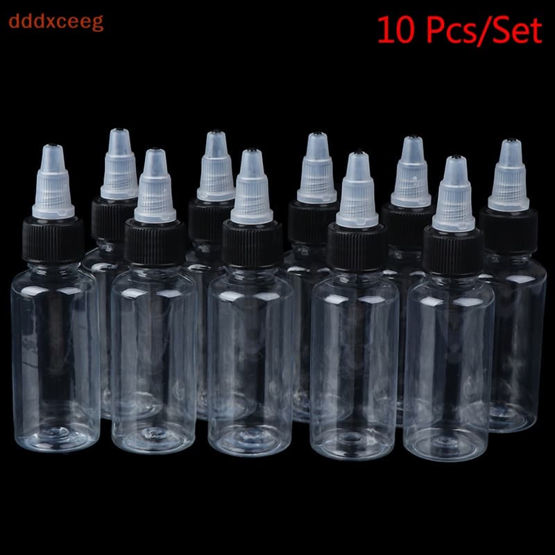 [Ddddxceeg] 10Pcs/Set 30ml Frasco De Tinta Mista Armazenamento Vazio Líquido Engarrafado Separadamente
