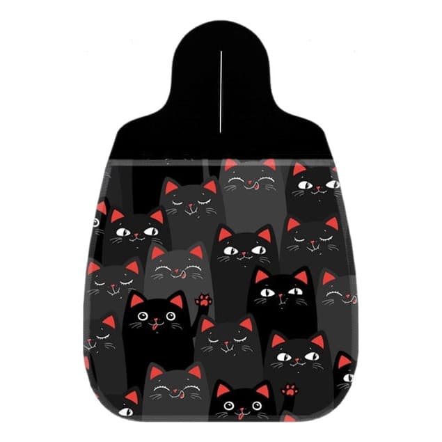 Lixeira Lixinho Carro Gatinhos Cinza Preto Fofos