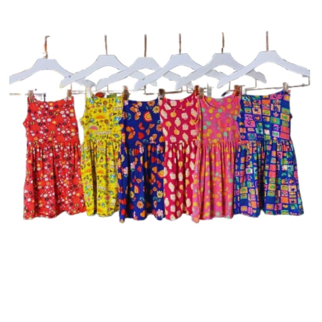 Vestido Infantil Menina Verão Elegante Sem Alça
