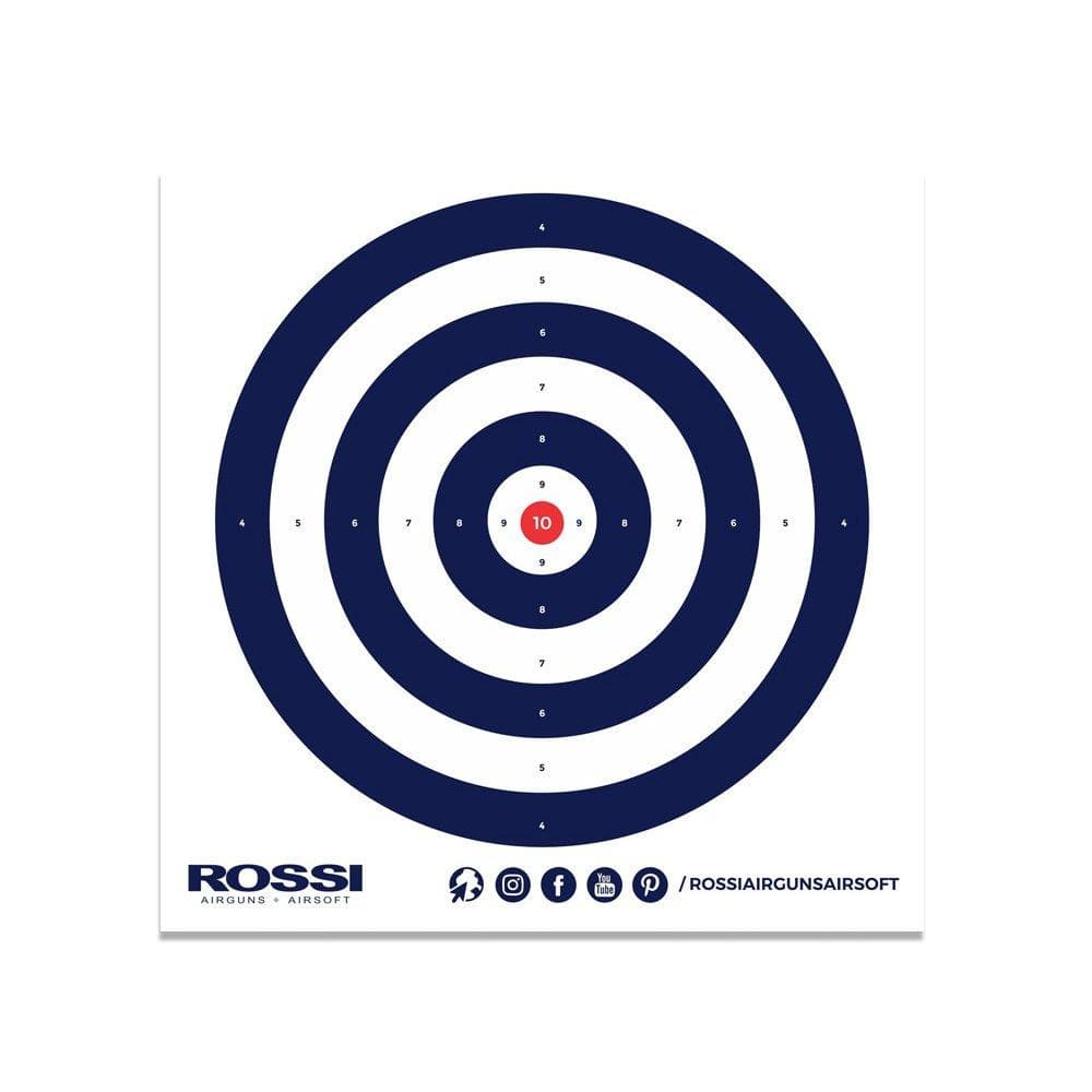 Alvo Papel Airguns Airsoft Azul 140x140mm 40und - Rossi