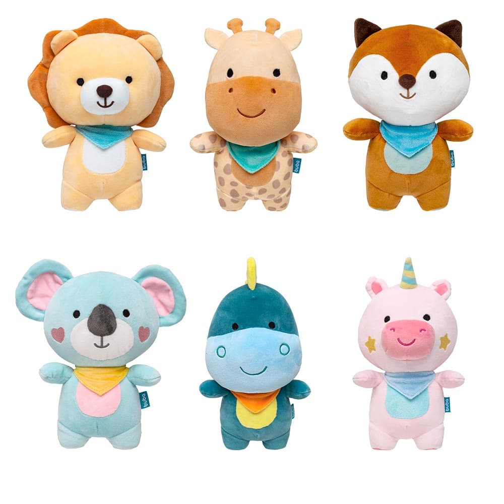Pelúcias Antialérgica Turminha Soft Leve E Macia Bebê Buba