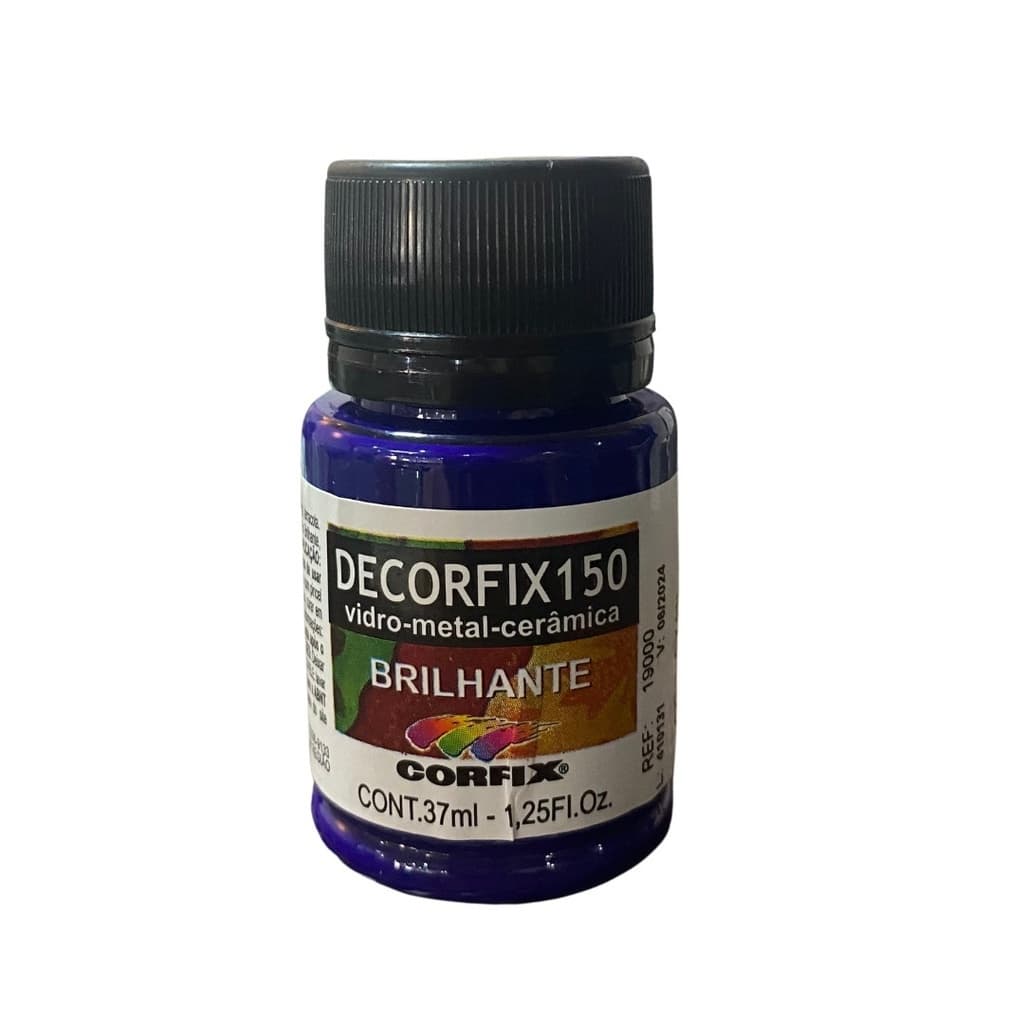436 BRILHANTE | TINTA DECORFIX150 - AZUL CYAN - 37ml